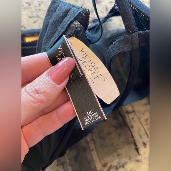 NWT Elegant Black and ballet pink Lace Lingerie corset size 34C retail $88 - Picture 5 of 6